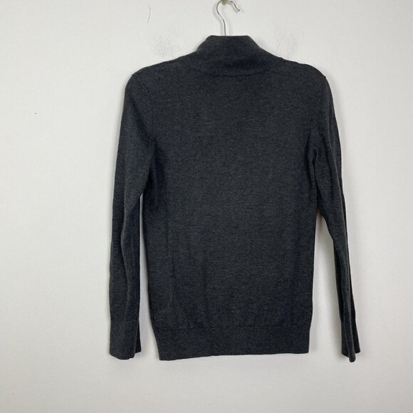 Talbots Woman’s Petites Full Zip Gray Cable Knit Sweater Size Medium Petite - Picture 4 of 4